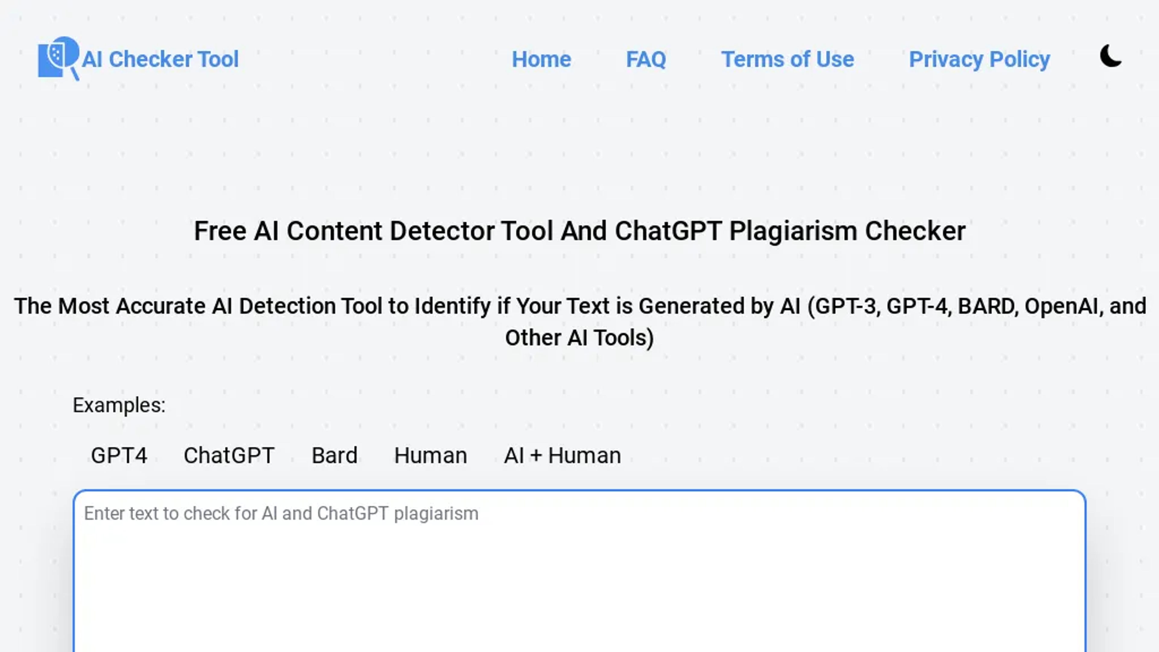 AI Checker Tool