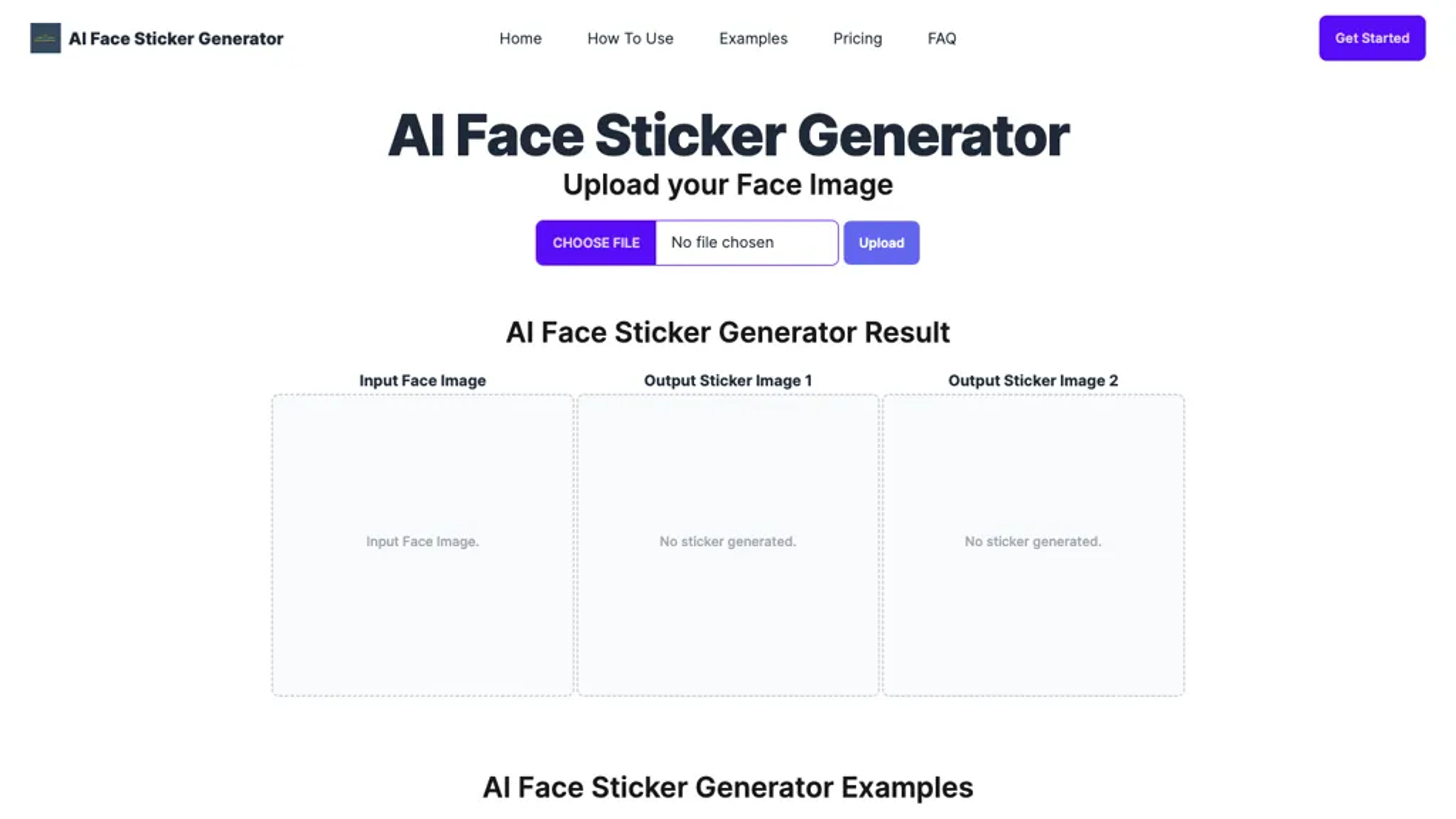 AI Face Sticker Generator