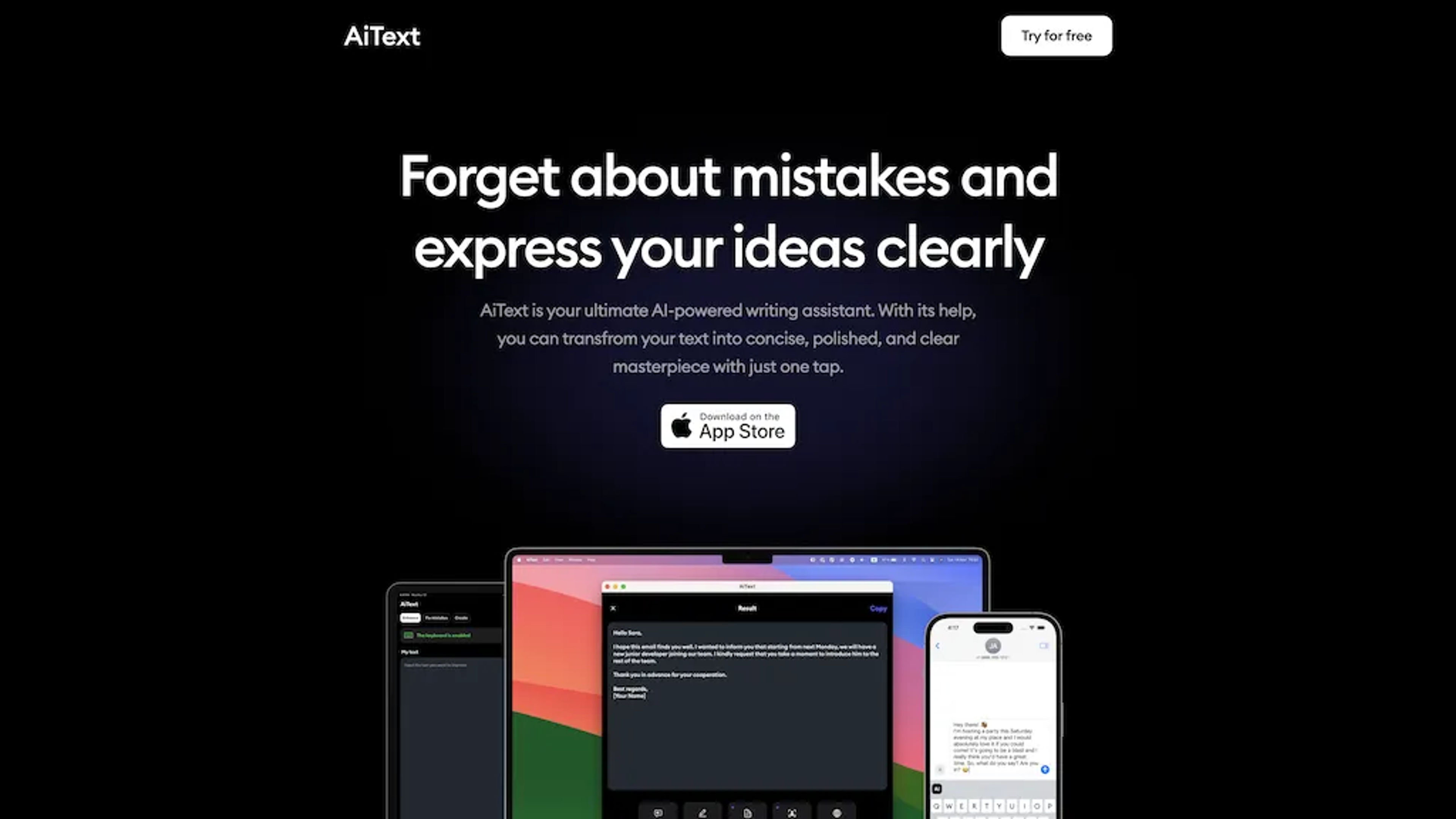 AiText - AI Writing Assistant