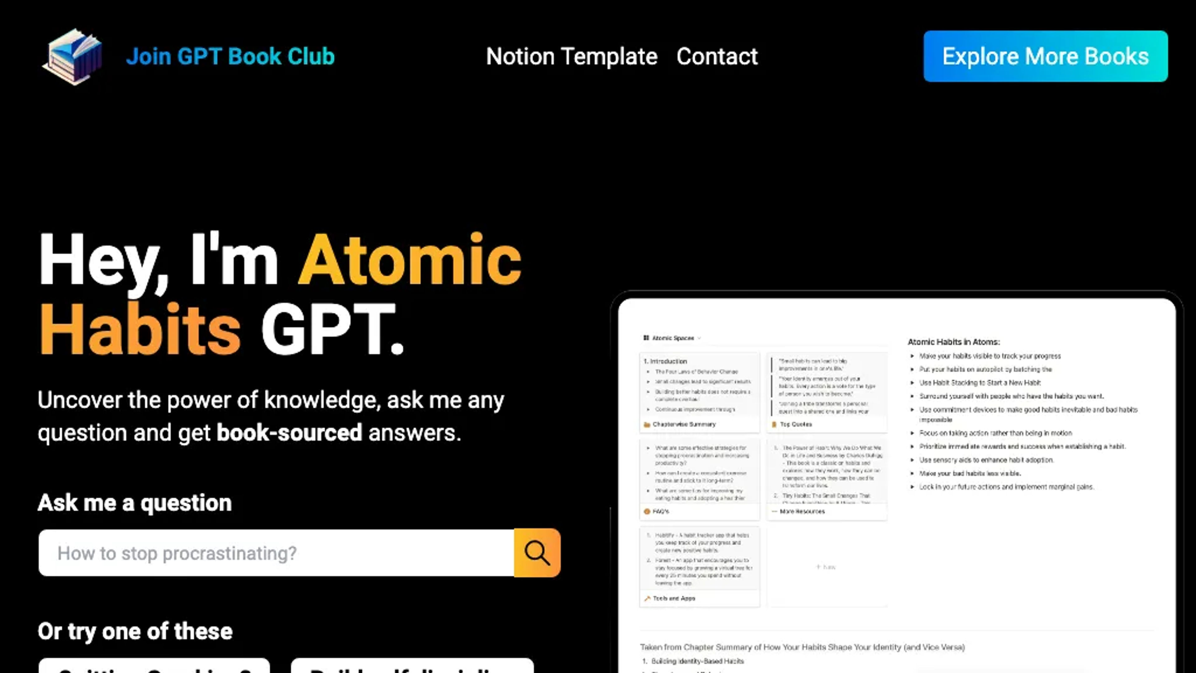 Atomic Habits GPT