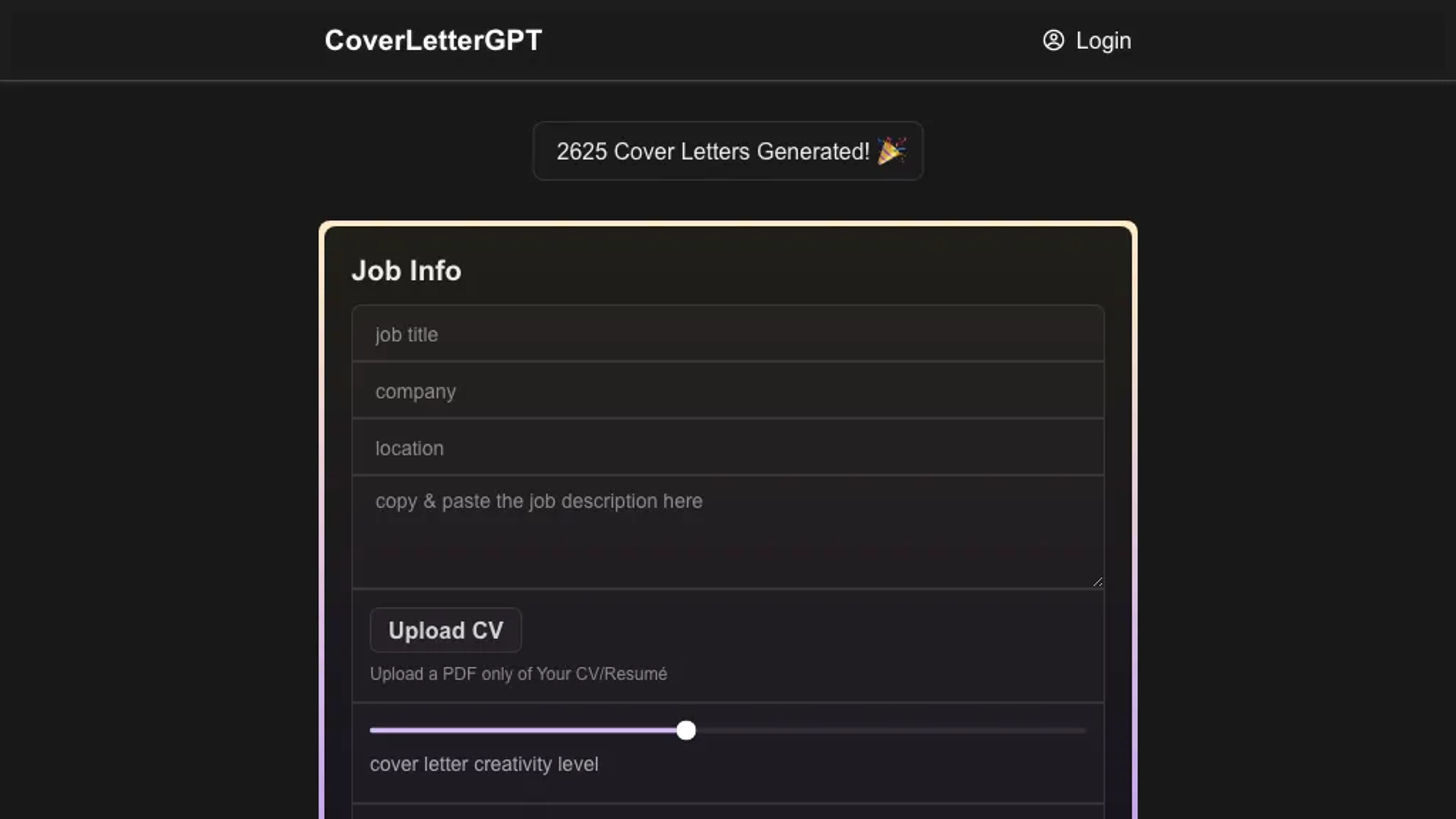 CoverLetterGPT