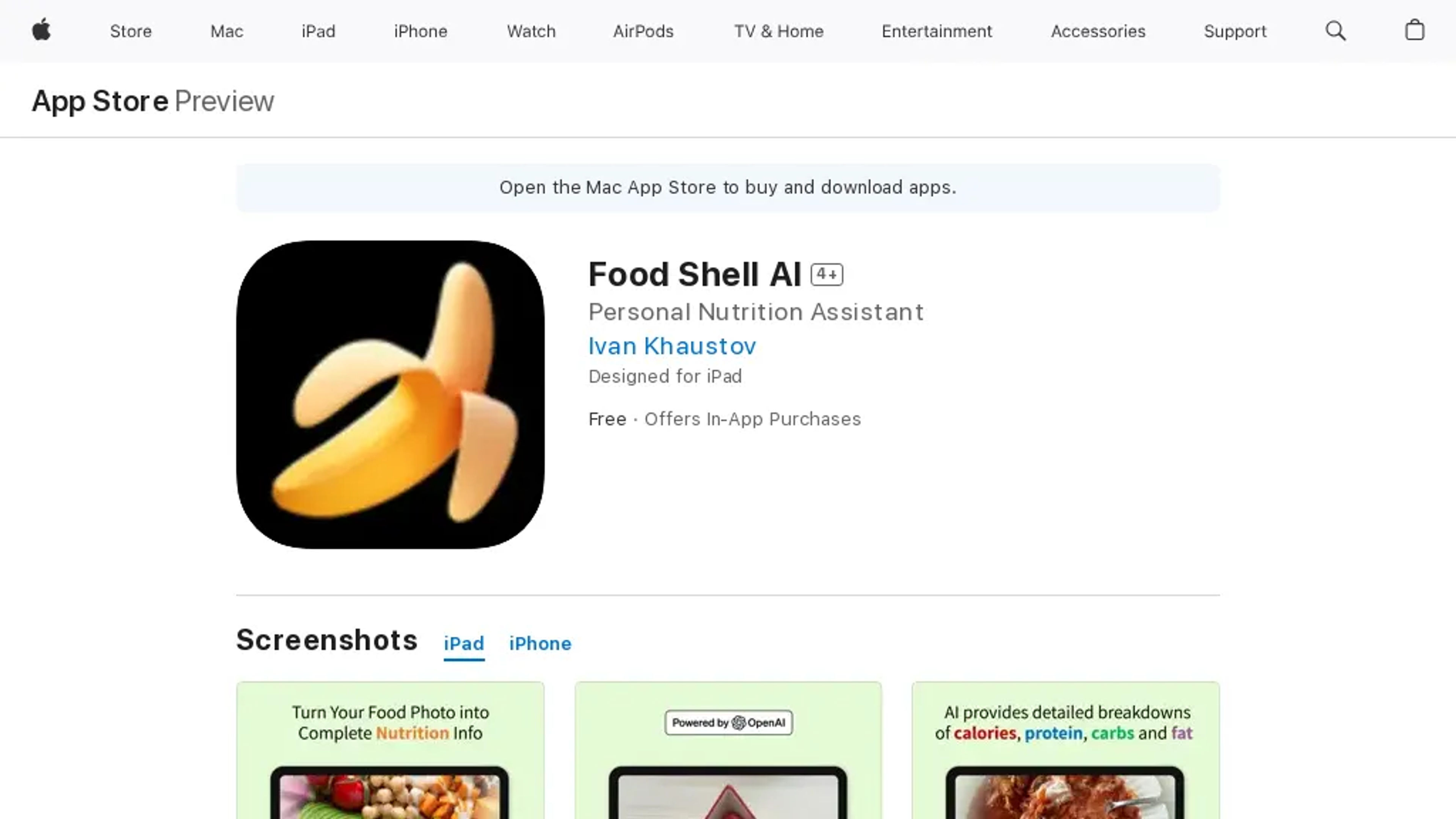 Food Shell AI