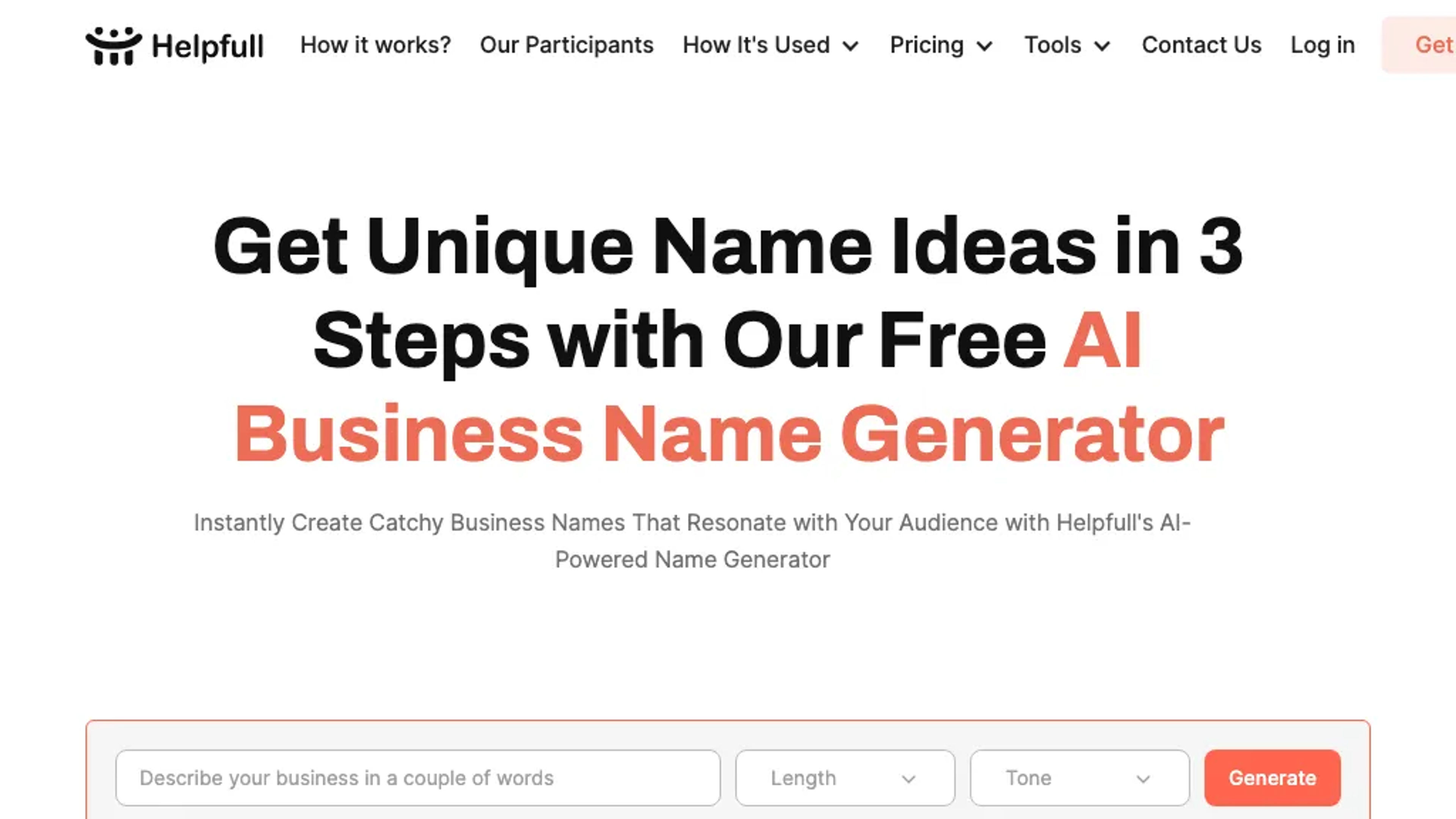 Helpfull - Business Name Generator