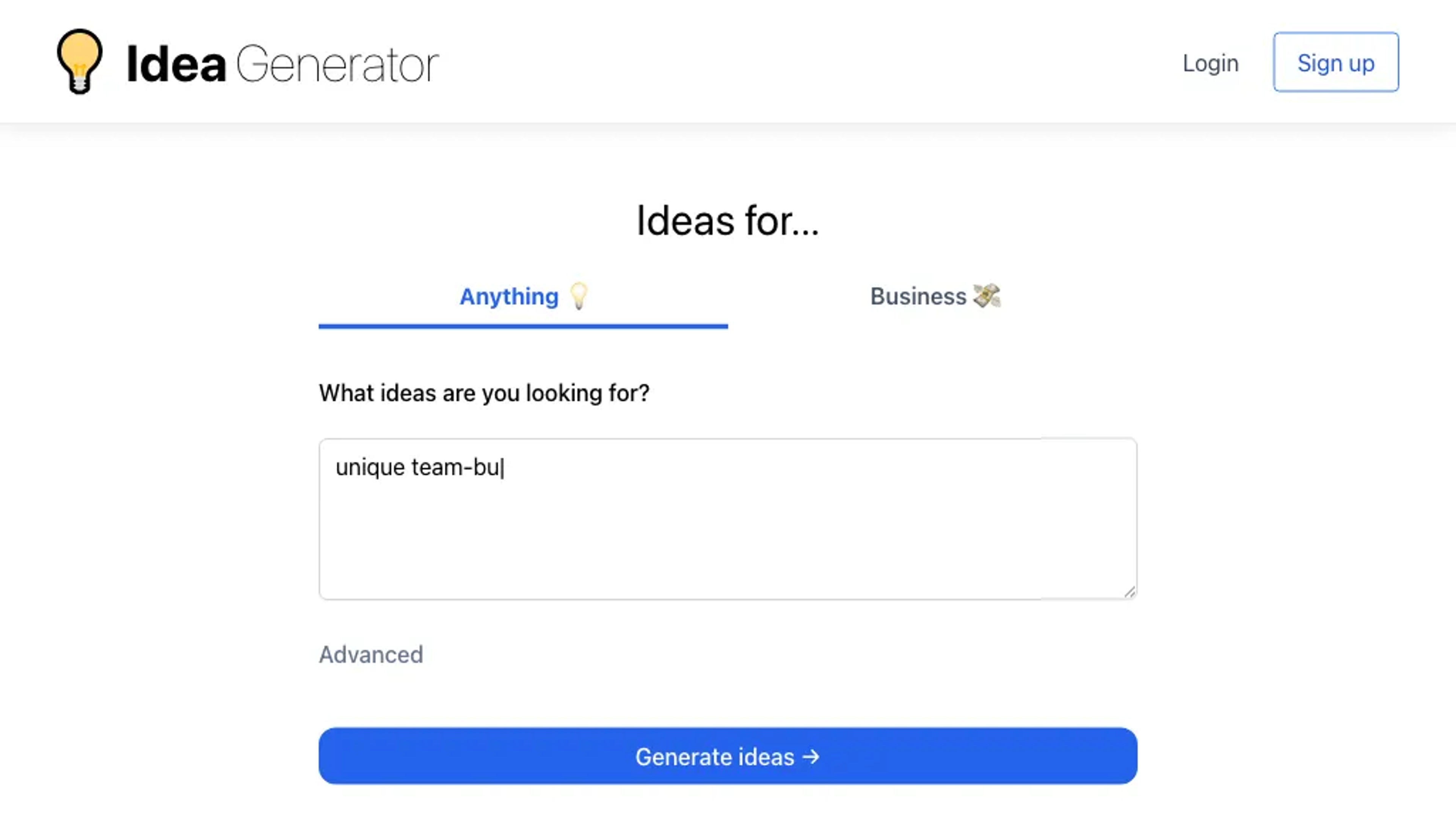 Idea Generator