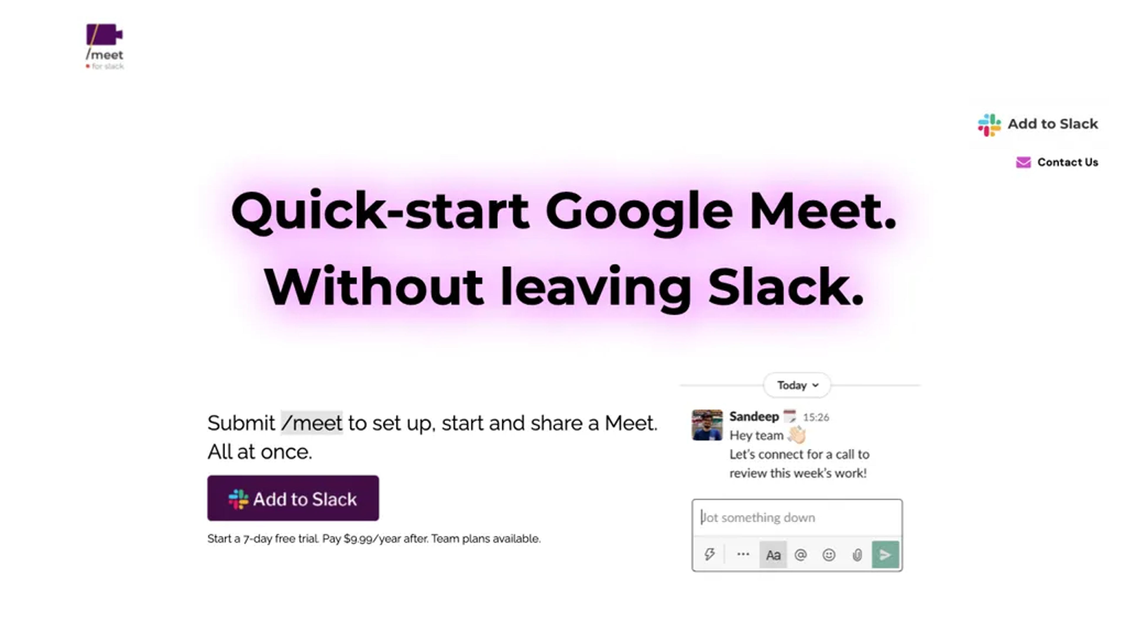 Meet AI for Slack