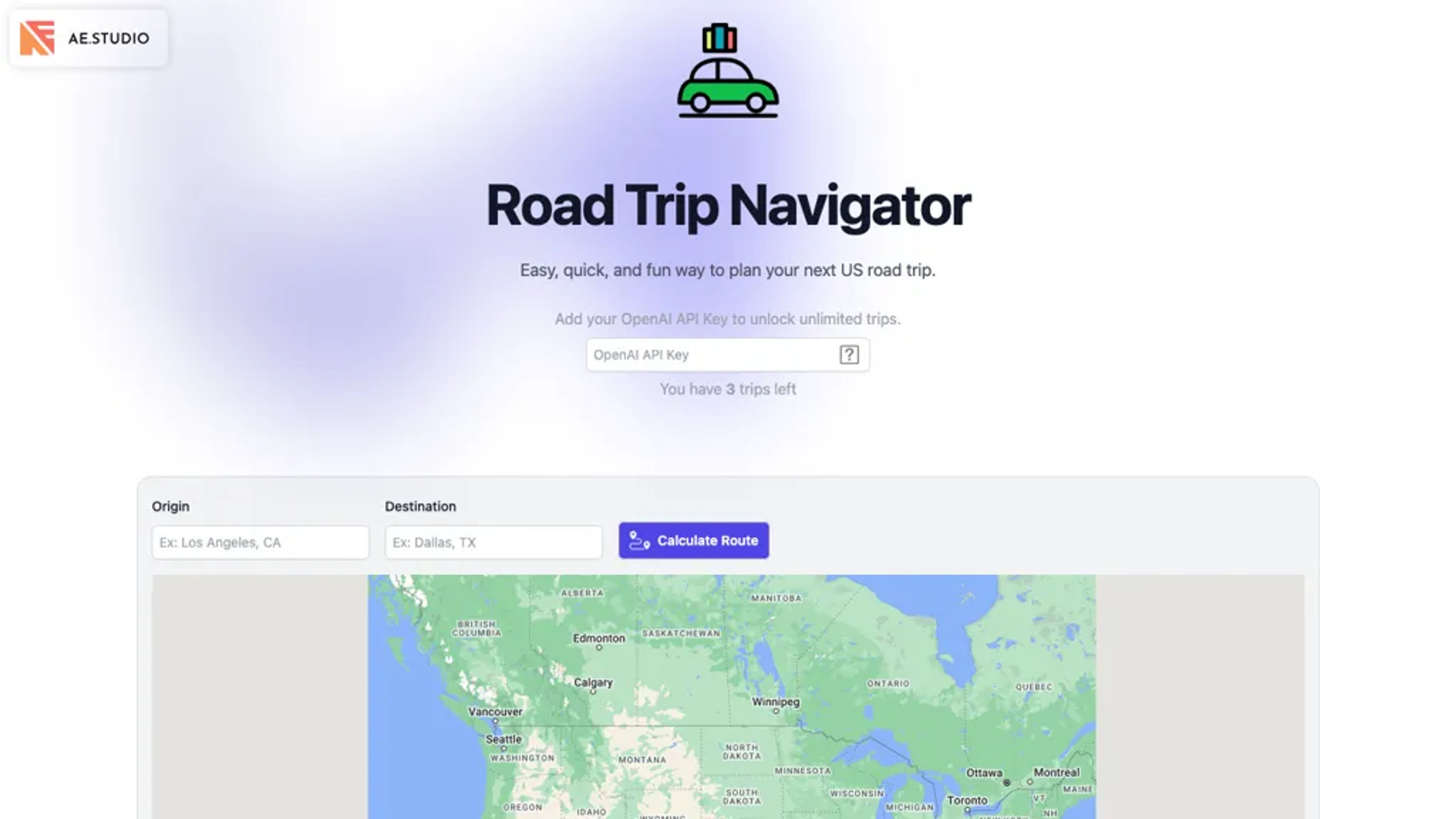 Road Trip Navigator