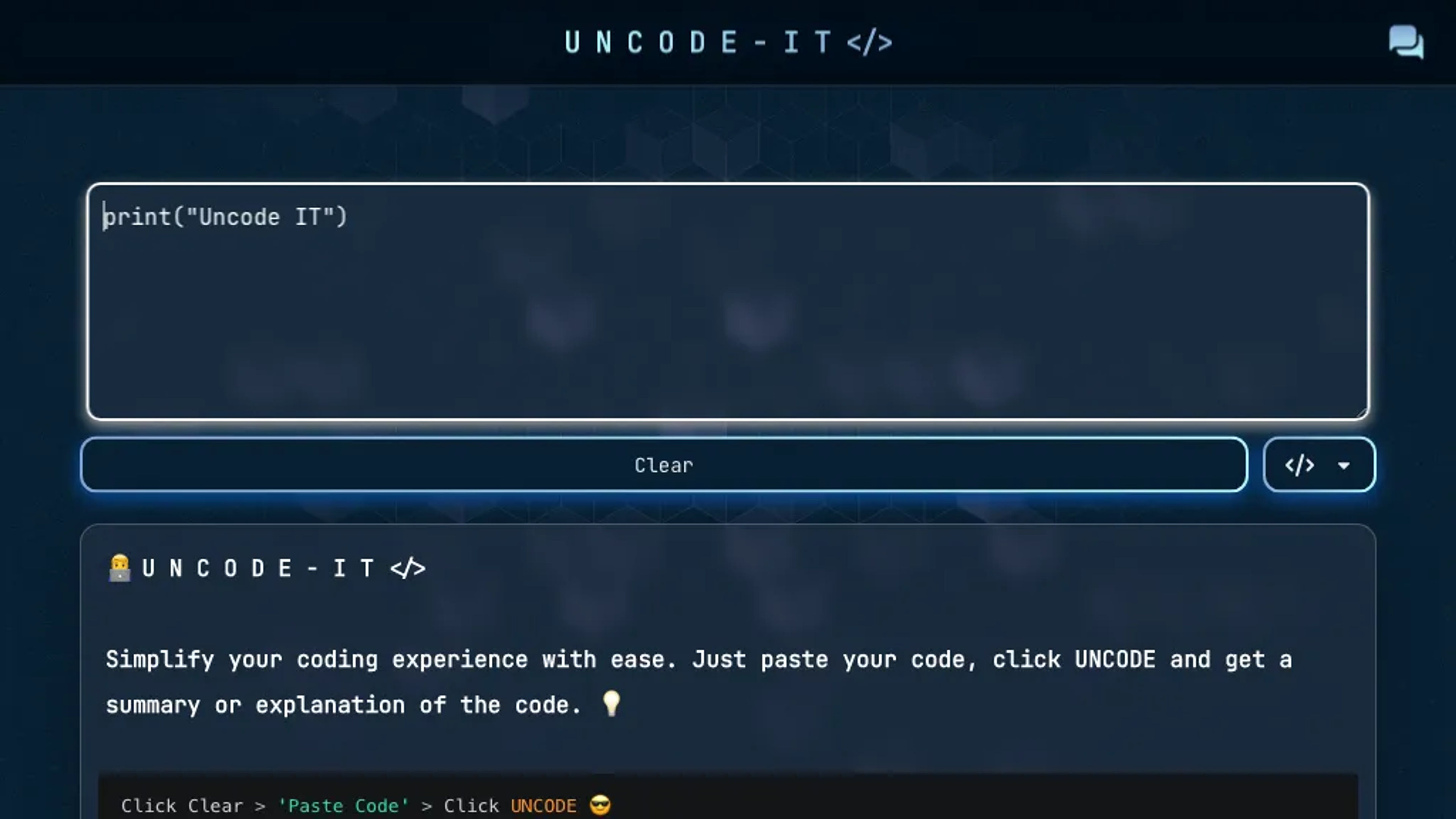 UNCODE IT