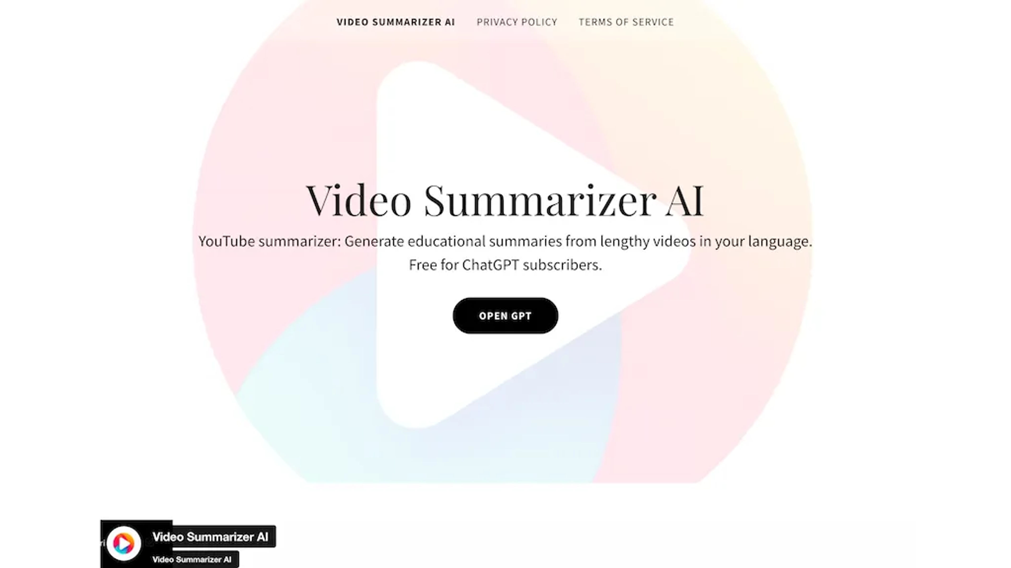 Video Summarizer AI