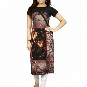 New American Crepe Printed Kurtis