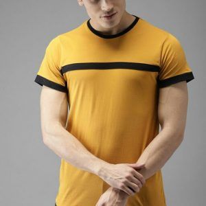 Buy Men’s Stylish Tshirt in yellow Color Online