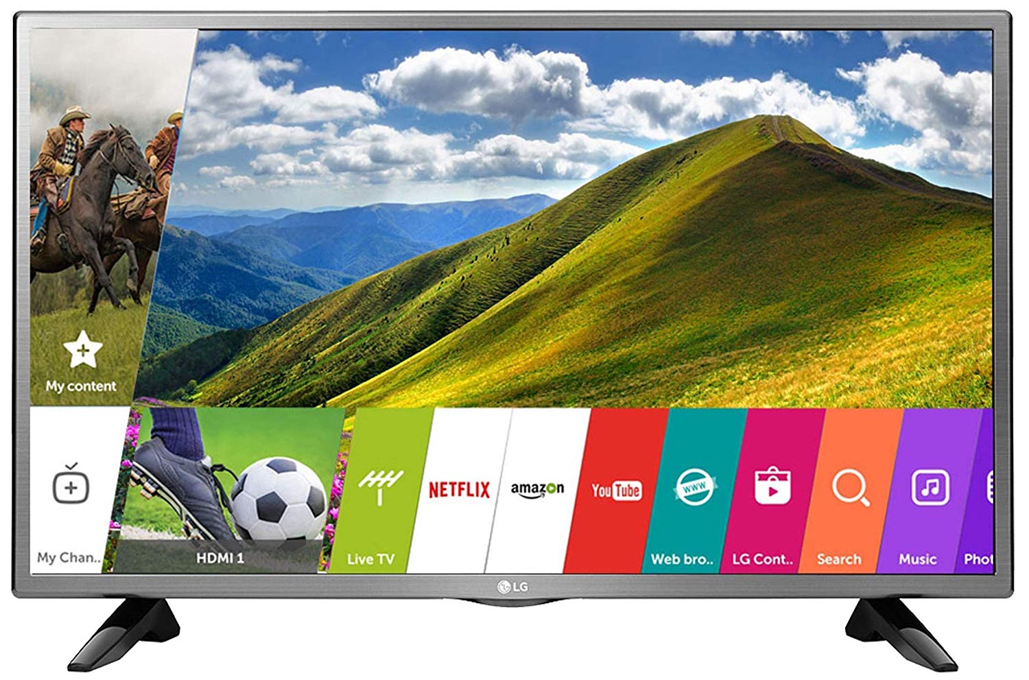 Lg 80 Cm 32 Inches Hd Led Smart Tv 32lj573d Silver 2017 Model On Amazon Aarav Mart