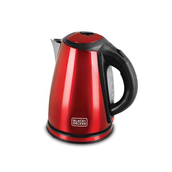 Black & Decker BXKE1801IN 1.8-Litre Stainless Steel Electric Kettle (Red)