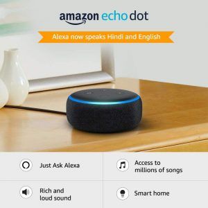 Echo Dot (3rd Gen) – New and improved smart speaker with Alexa (Black)