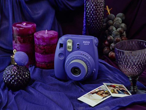 Fujifilm Instax Mini 8 Instant Film Camera (Grape) uses