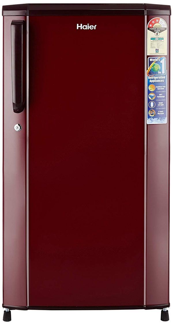 Haier 170 L 3 Star Direct Cool Single Door Refrigerator(HRD-1703SR-R/HRD-1703SR-E, Burgundy Red)