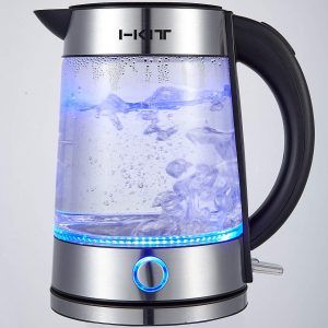 I-KIT Cordless Transparent Glass Body Stainless Steel and Glass-Water Electric Kettle