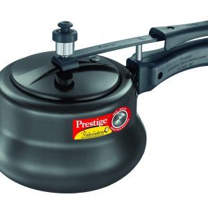 Prestige Nakshatra Plus Hard Anodised Inner Lid Aluminium Pressure Handi, 3 Litres, Black