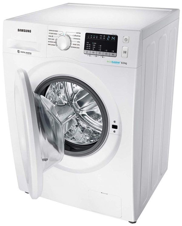 Samsung 8 kg Inverter Fully-Automatic Front Loading Washing Machine front view