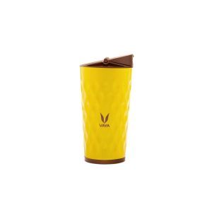 Vaya Drynk 350 ml Thermosteel Vacuum Insulated Flask, Sipper Water Bottle (Tumbler+Sipper), Yellow