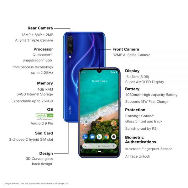 Xiaomi Mi A3 details