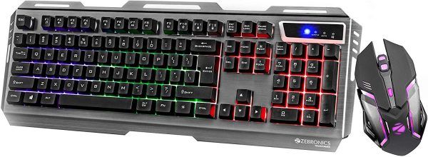 Zebronics Transformer Gaming Multimedia USB Keyboard and Mouse Combo (Black)