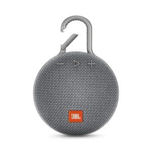 JBL Clip 3 Ultra-Portable Wireless Bluetooth Speaker with Mic (Gray)