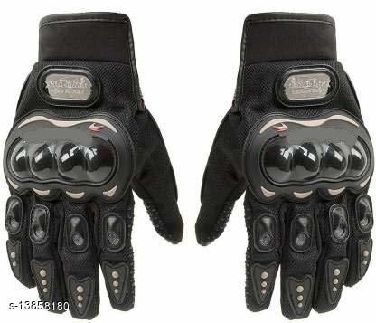 Pro biker wear Full Finger Anti-Slip Safe Bike Racing Riding Gloves Powersports (XL)