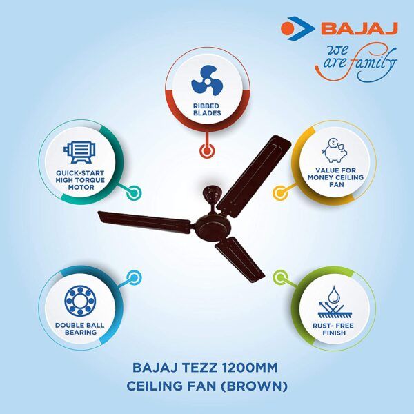 Bajaj Tezz 1200mm Ceiling Fan description