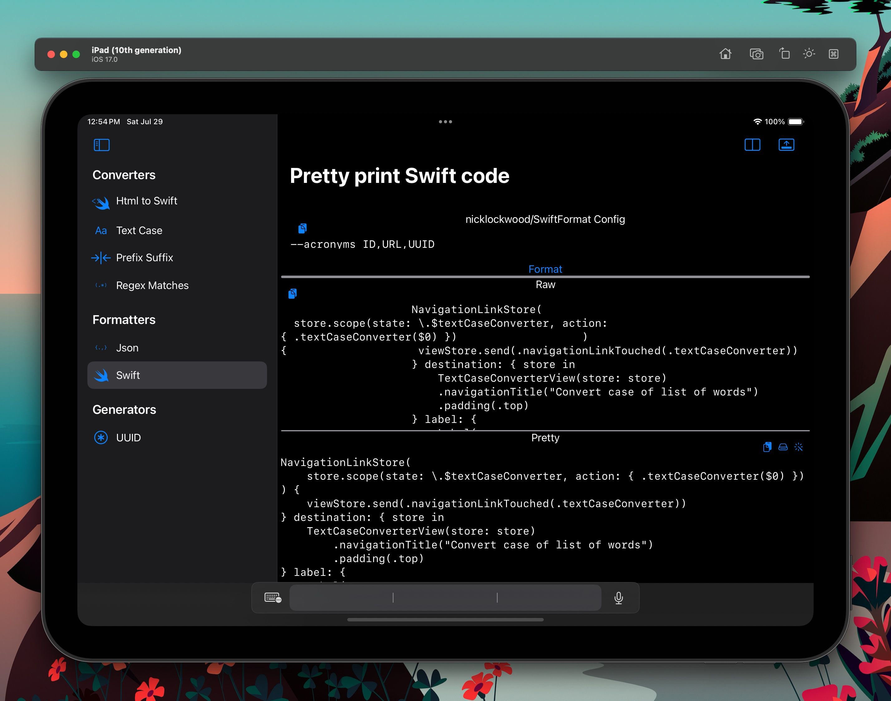 Convert Html to Swift