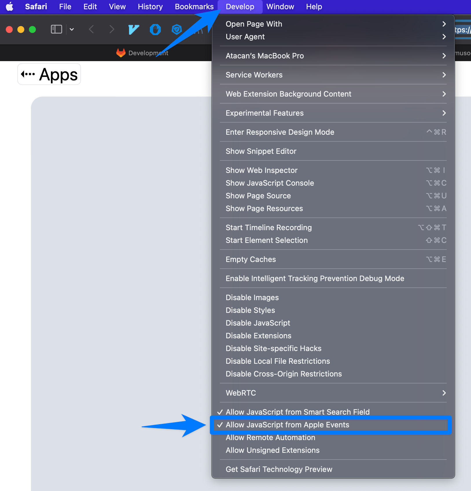 Safari Allow Javascript From Apple Events