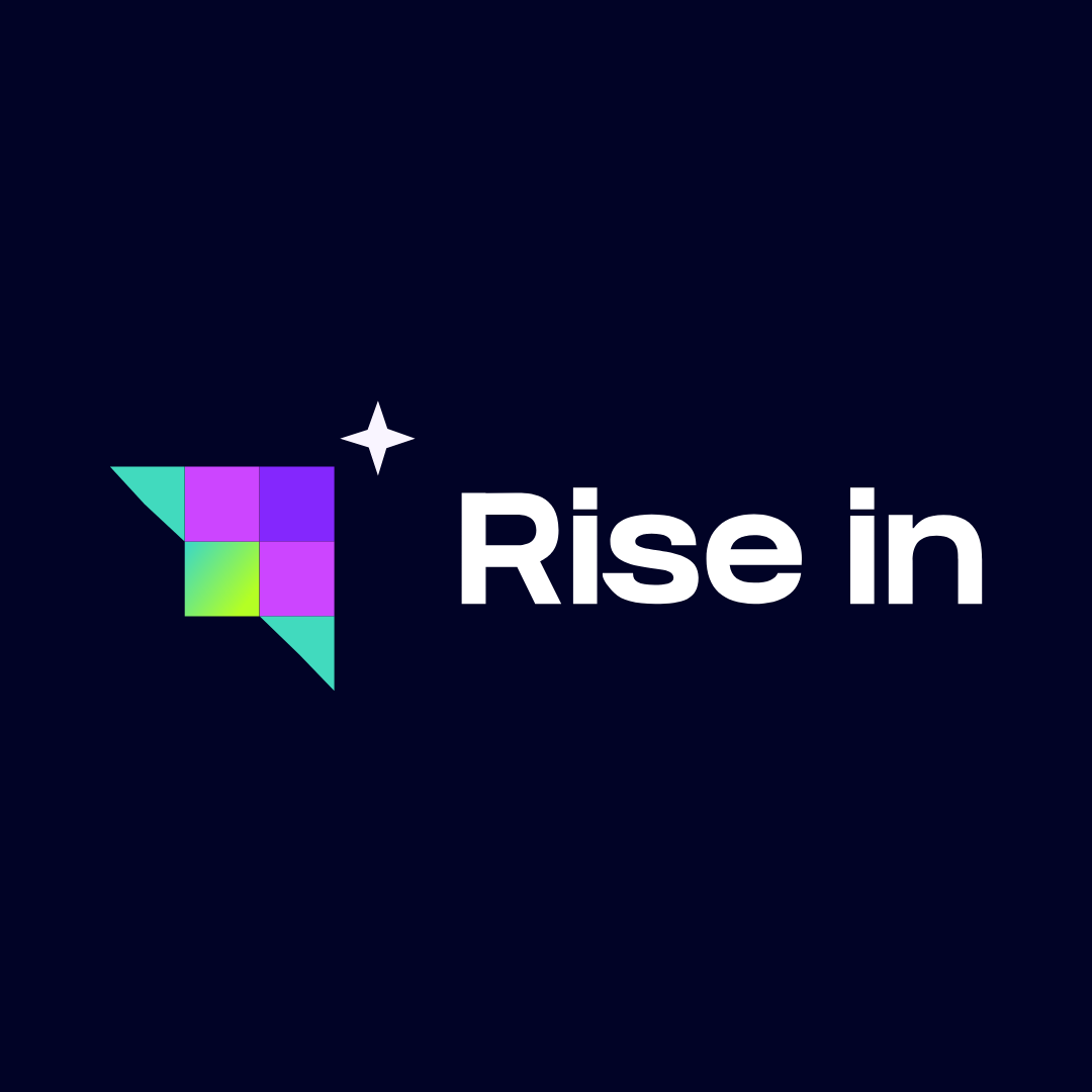 Rise in logo