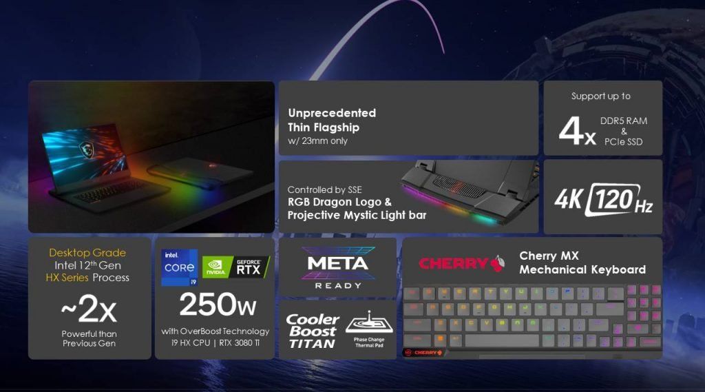 MSI Titan GT77 wins COMPUTEX 2022 Best Choice Award