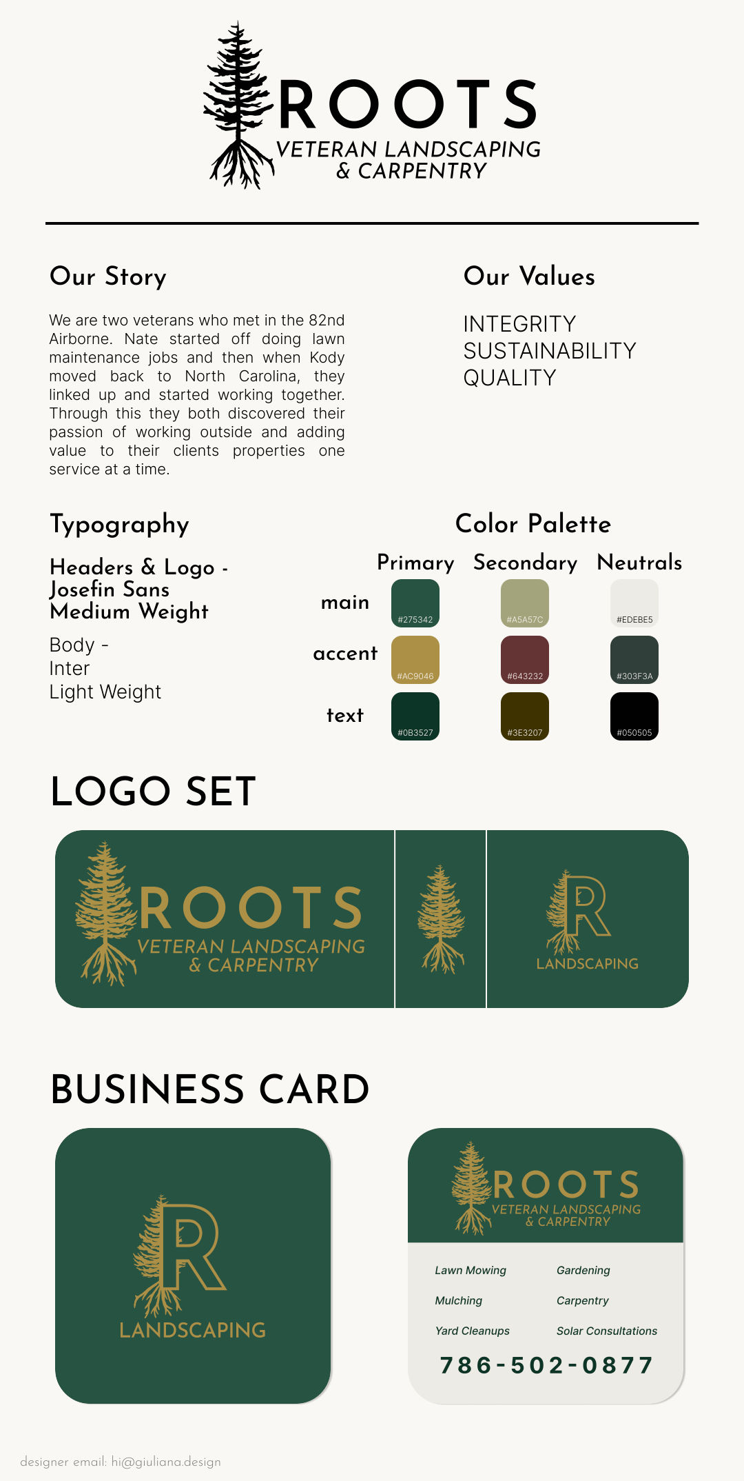 Image #3 of Roots Landscaping by Giuliana Design & Illustration