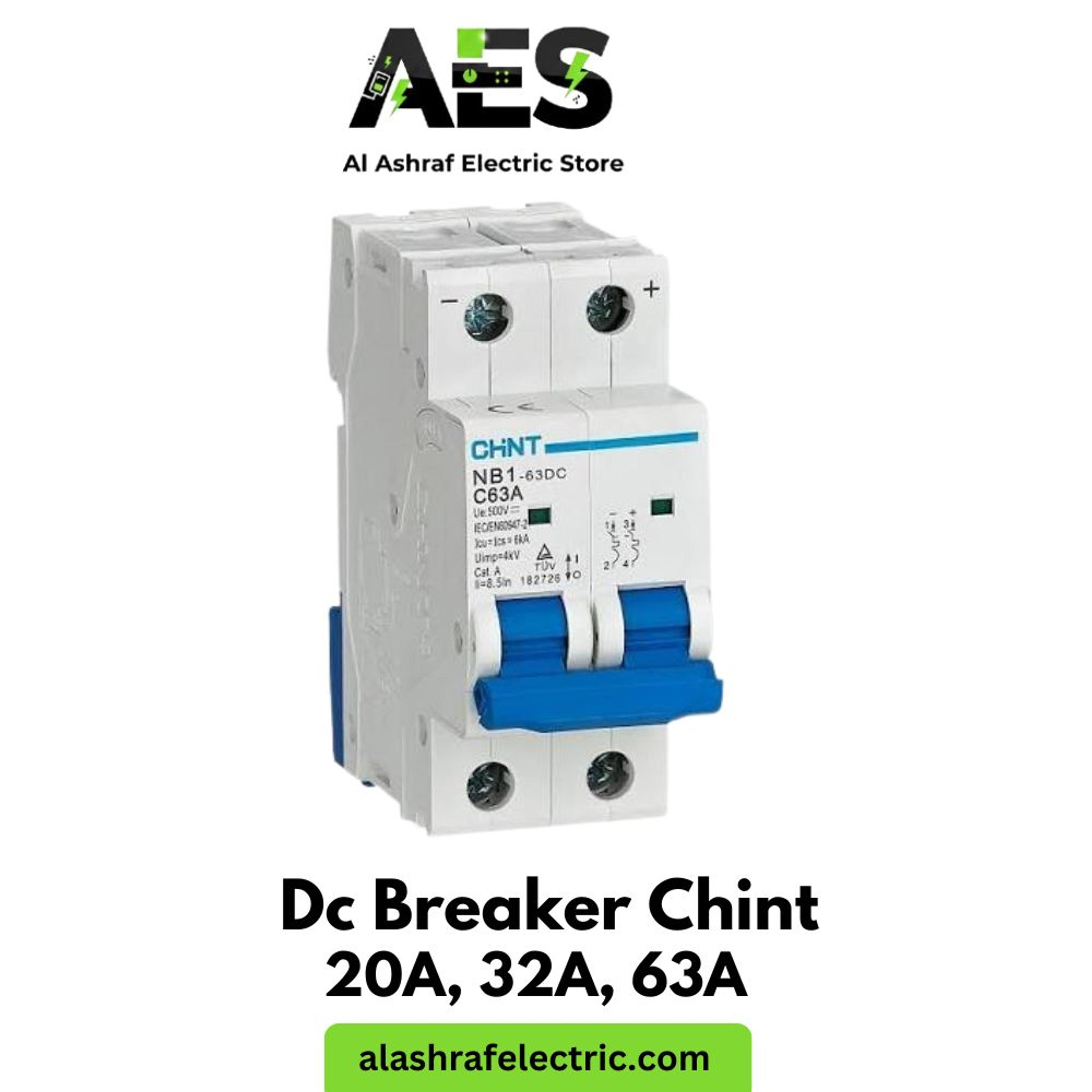 DC Breaker 2Pole 20A-63A Chint