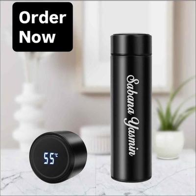 Black Temperature Bottle