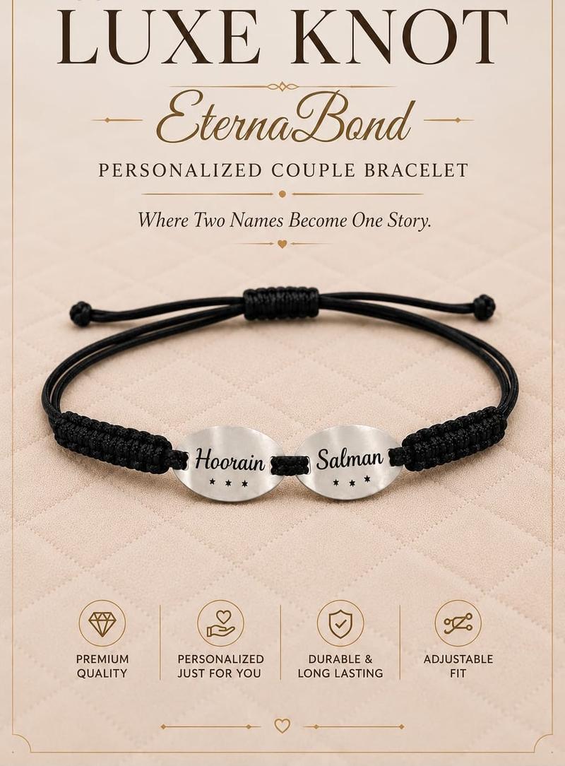 Luxy Knot EternaBond Personalized Couple Bracelet - view 1