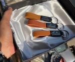 Customized Metal & Leather Keychain — customized gift idea available in Pakistan