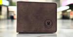 Premium Men's Leather Wallet M-Logo Design — Rs 850 in Pakistan