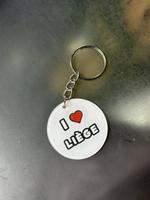 customized text/name acrylic keychain