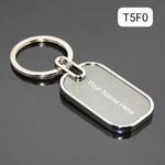 Customized silver metal name keychain stainless steel in Pakistan