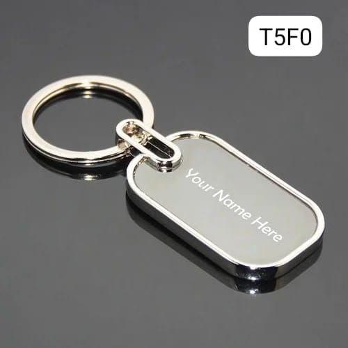 Customized silver metal name keychain stainless steel in Pakistan