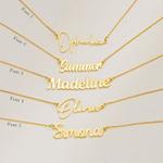 Personalized name necklace gold and silver plated in Pakistan