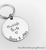 Customize Round Shape Metal KeyChain custom design close-up in Pakistan
