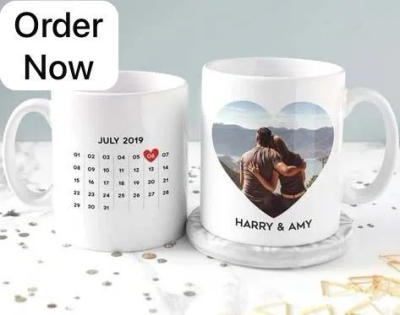 "Best Dad Ever" Floral Name Mug