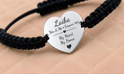 Bestie Name Friendship Bracelet – Knot HeartLink