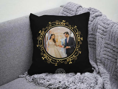 Black Customize cushion