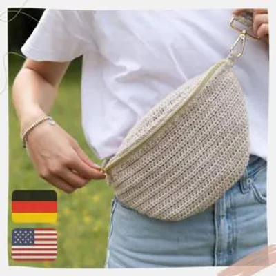 Crochet Belt Crossbody Bag