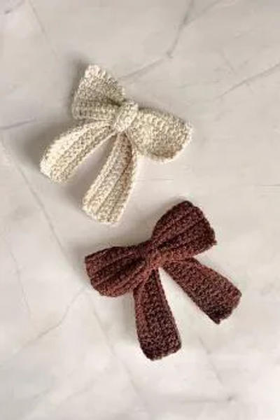 Crochet Bow Clips