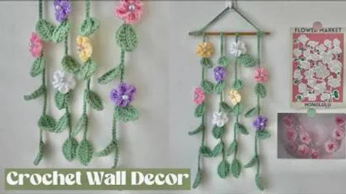 Crochet Flower Wall Hanging — Rs 1,200 in Pakistan