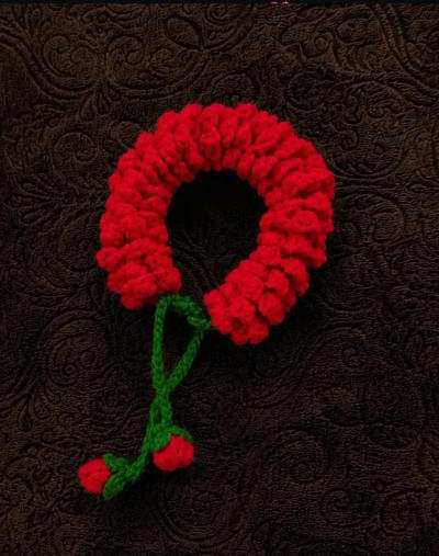 Crochet Mini Flowers Gajra with Dori
